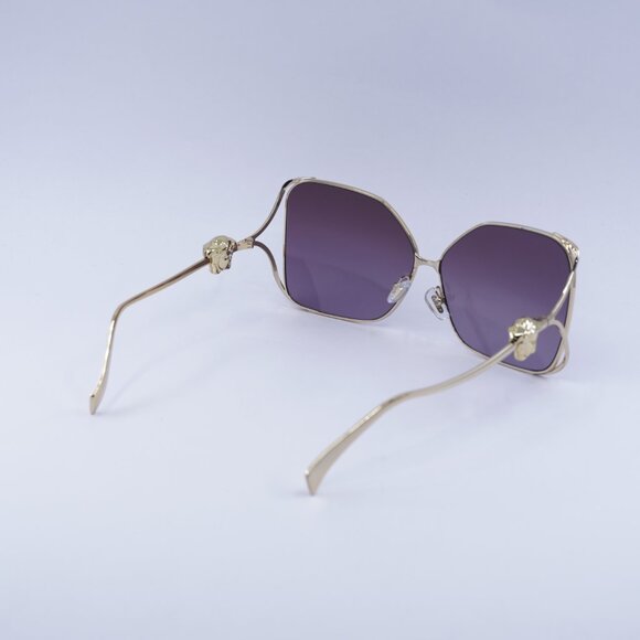 Versace VE2288 1002/6X Sunglasses Gold Square Frame, Violet Gradient Lenses - Picture 8 of 9